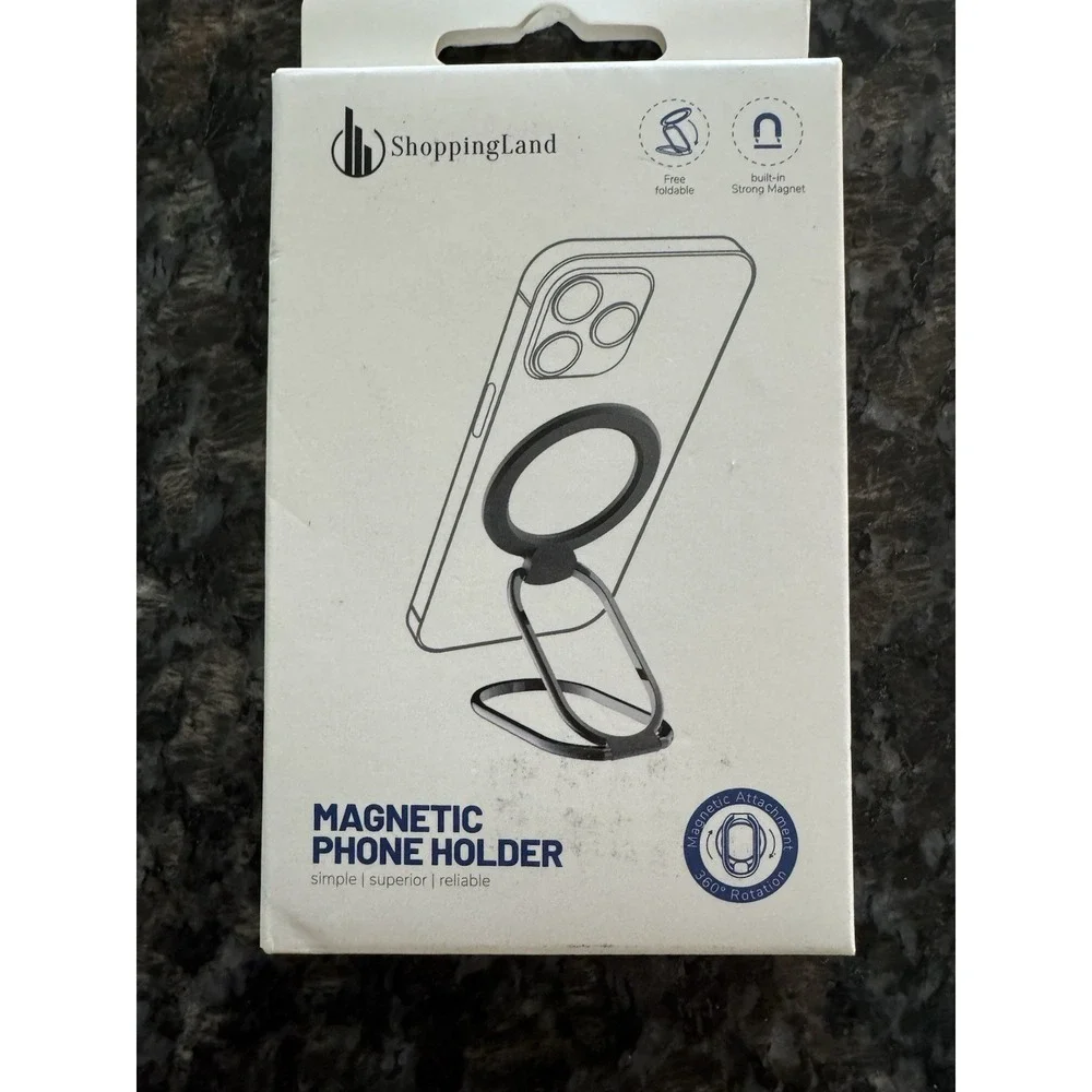 IPhone Magnetic-Phone Ring-Holder Dual Rings, Stand Videos Conference Call phone